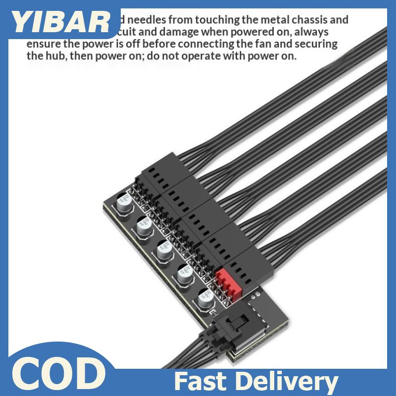 👉Hot Sale YIBAR 5 trong 1 4 pin PWM Fan Hub Splitter với 40cm cáp để điện nhiều PC người hâm mộ Giá 56,469 Đồng*Miễn phí vận chuyển