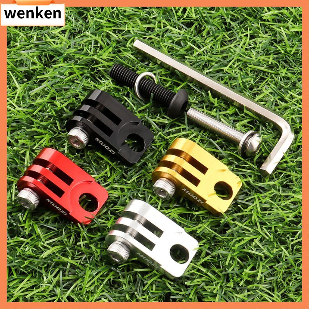 WENKEN Đen Đỏ Vàng Bạc Giá đỡ đèn xe đạp Sửa đổi Hợp nhôm Kẹp đế đèn Mạnh mẽ Đế đèn chiếu sáng xe đạp Phụ kiện MTB