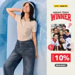 Áo Polo Nữ Yody In Tràn Hoạ Tiết WCPO26A009