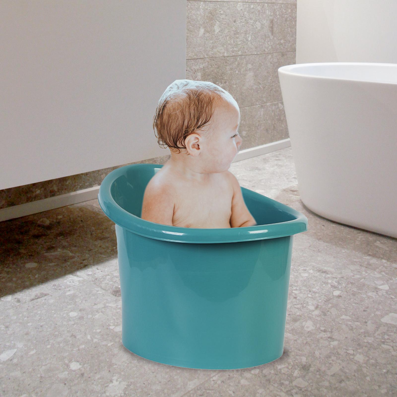 Baoblaze Baby Bath Bucket Infant Bathtub Portable with Support Seat