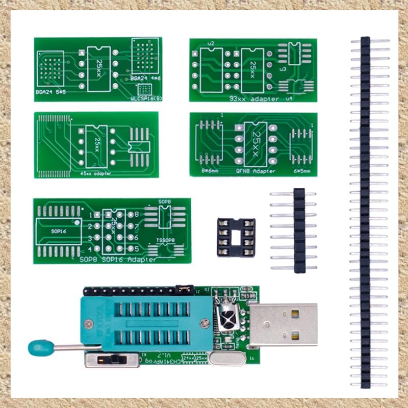 (IGRZ) CH341A Programmer V1.7 1.8V Level Shift W25Q64FW W25Q128FW Gd25LQ64