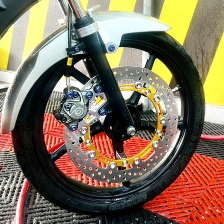[Siêu Sale] ĐĨA Thắng Trước xe RAIDER SATRIA #5Lỗ size ZIN #320mm ___ Khoen INOX 304 MẪU MỚI 2023 (Nhiều màu lựa chọn)