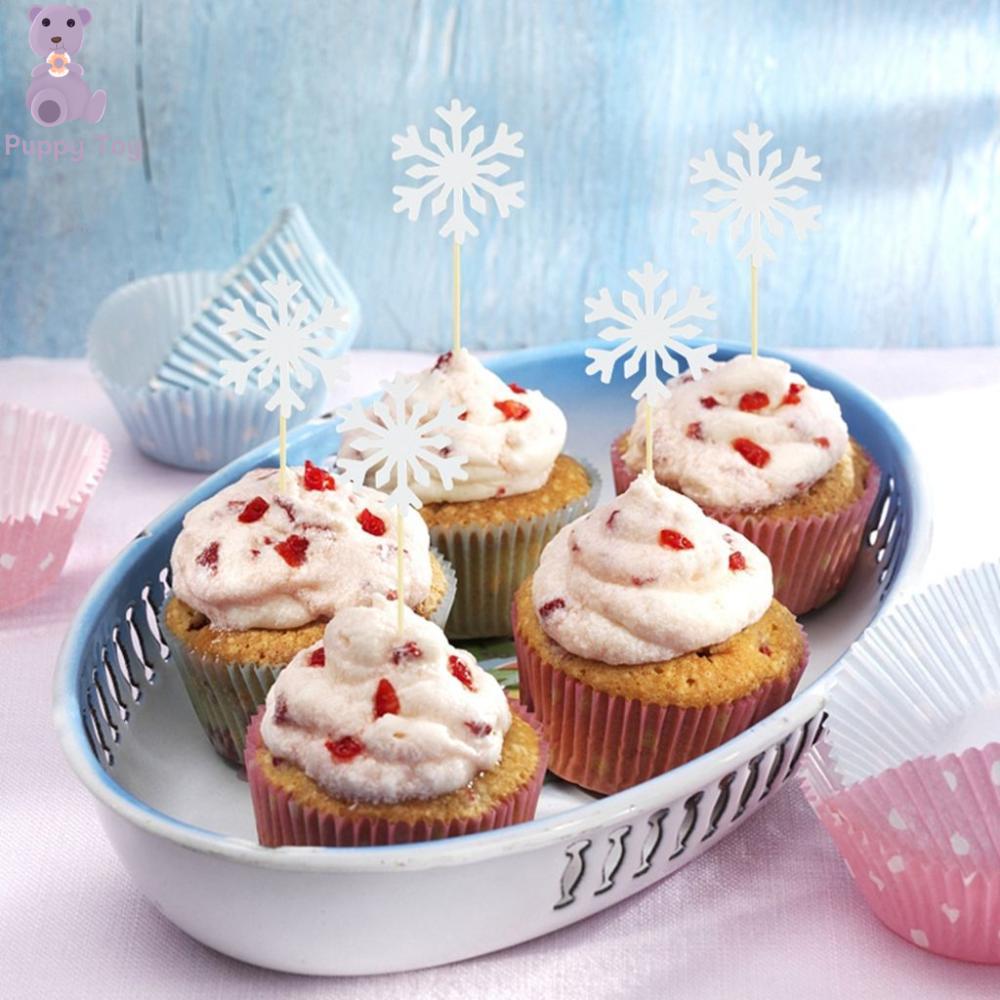 TESDFD Tao nhã Sáng tạo Đầy màu sắc Long lanh Sáng bóng cho tiệc sinh nhật, đám cưới Giáng sinh trang trí Cupcake Toppers Đồ dùng dự tiệc Trang trí bánh