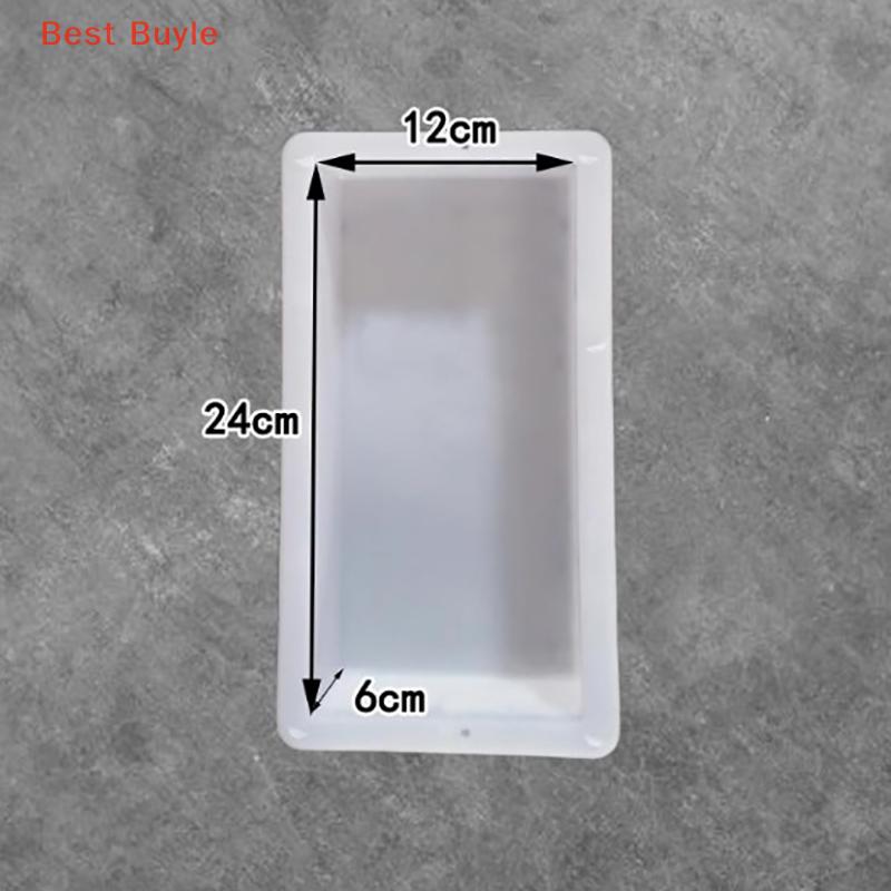 💖Best Buyle Tự làm lát gạch khuôn hình chữ nhật hình đi bộ Maker tái sử dụng bê tông con đường Maker khuôn cho bãi cỏ Patio sân vườn