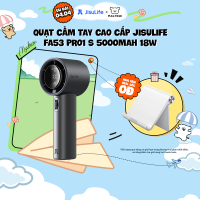 Quạt Cầm Tay Cao Cấp JISULIFE FA53 Pro1 ABS và Pro1S - Con Lăn 100 Tốc Độ - Màn LED Hiển Thị - Sử Dụng Đến 15H Bảo Hành Chính Hãng 12 Tháng