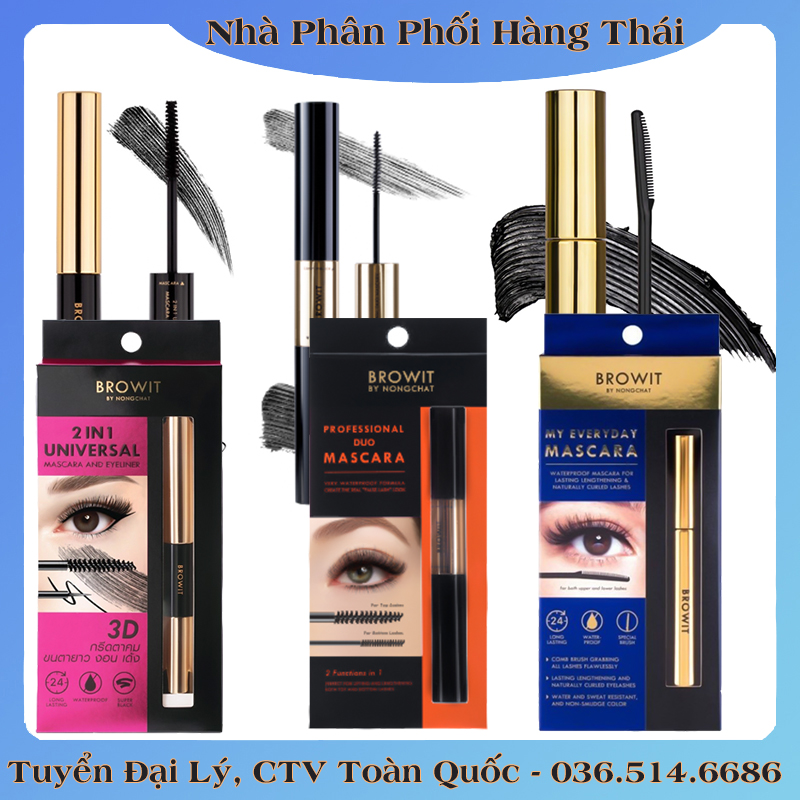 Mascara Browit by Nongchat My Everyday, 2 in1 UNIVERSAL Mascara & Eyeliner