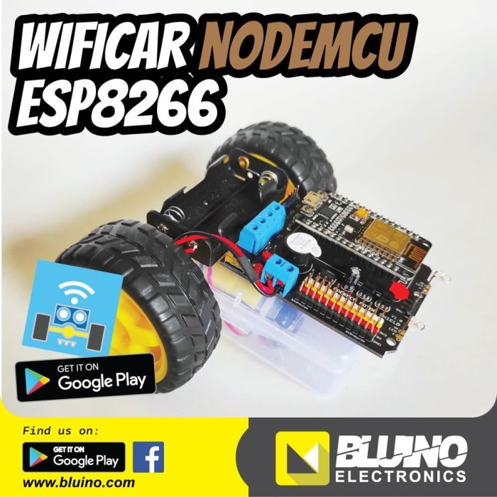 WIFI ROBOT CAR ESP8266 - NODEMCU Harga  397,000 Ringgit*Penghantaran Percuma