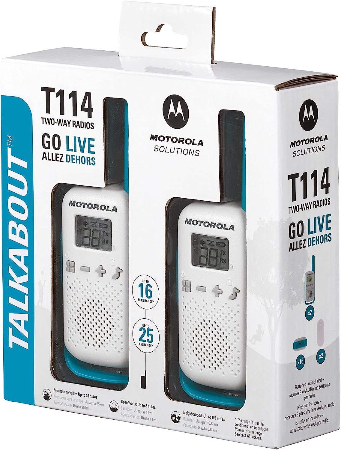 Motorola Solutions Motorola Talkabout T465 Rechargeable Two-Way Radio Bundle (Green) - 3