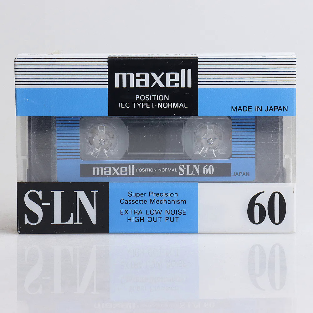 Maxell S-LN 60 phút trống ghi âm băng cassette kín (đơn)