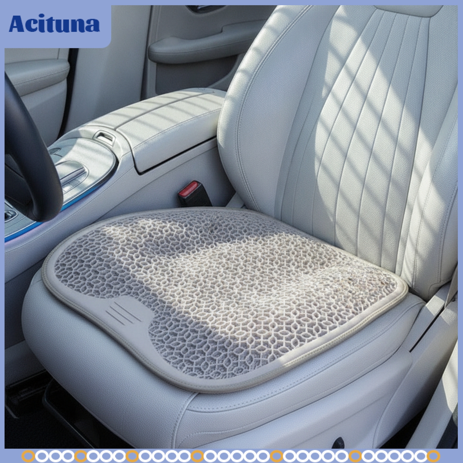 Acituna Cooling Car Seat Cushion Comfortable Honeycomb Gel Cushion Long-Lasting Easy to Clean for Drivers, Commuters ราคา 1,959 บาท*ส่งฟรี