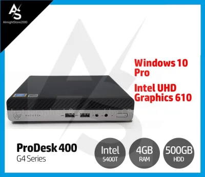 🌈 HP ProDesk 400 G4 Mini Desktop Intel Pentium G5400T 4GB RAM 500GB HDD Windows 10 Pro