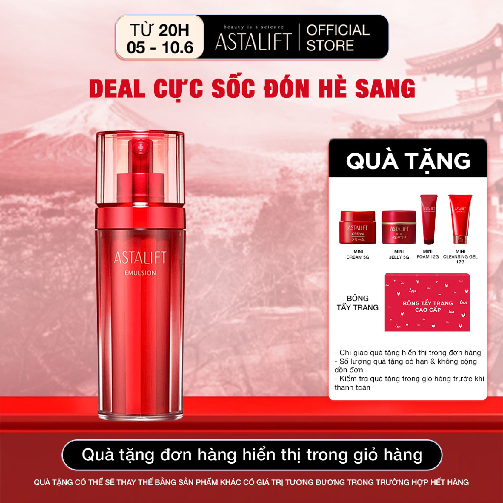 SỮA DƯỠNG DA CÂN BẰNG ĐỘ ẨM ASTALIFT EMULSION 100ML (RẺ HƠN HOÀN TIỀN)