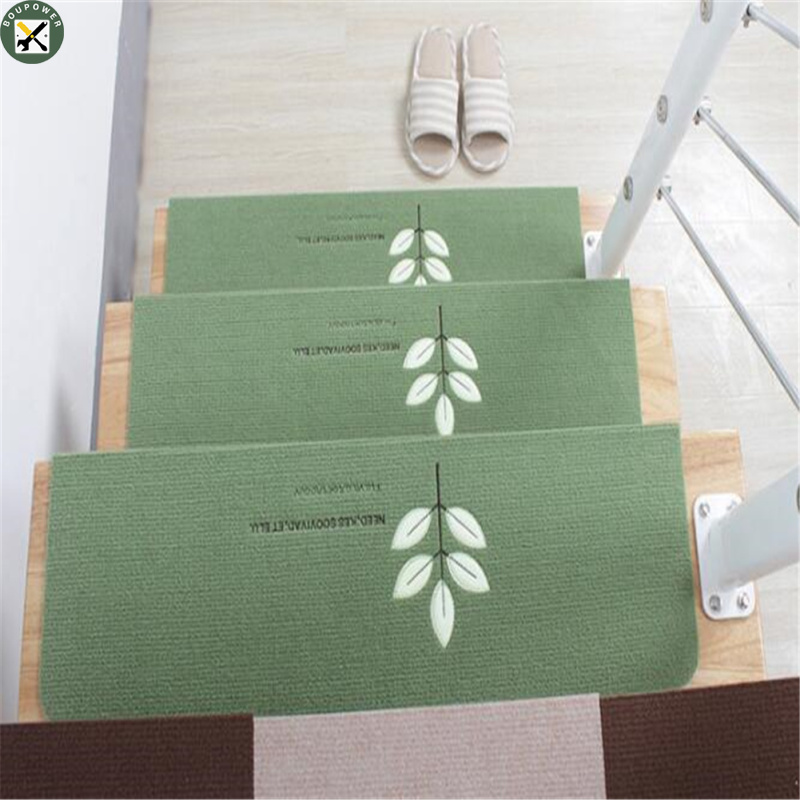 BouPower IN stock Non-slip Floor Mat Solid Wood Glue-free Self
