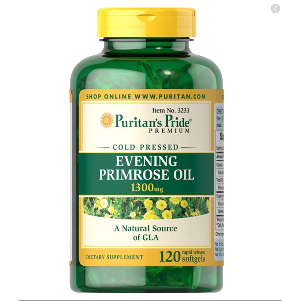 Viên Uống Tinh Dầu Hoa Anh Thảo Puritan's Pride Evening Primrose Oil 1000mg 120Viên Làm Đẹp Da, Móng,Tóc... - SẢN PHẨM RẤT ĐƯỢC ƯA CHUỘNG TRÊN THỊ TRƯỜNG KHÁCH YÊU TRẢI NGHIỆM VÀ CHO SHOP PHẢN HỒI NHÉ, SẢN PHẨM TỐT CỰC CHUẨN