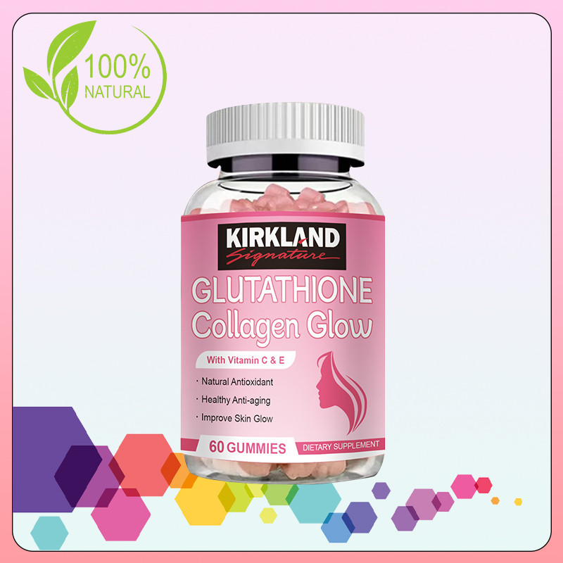 kirkland glutathione Kirkland Collagen With Glutathione Gummies For Skin Hydration & Whitening