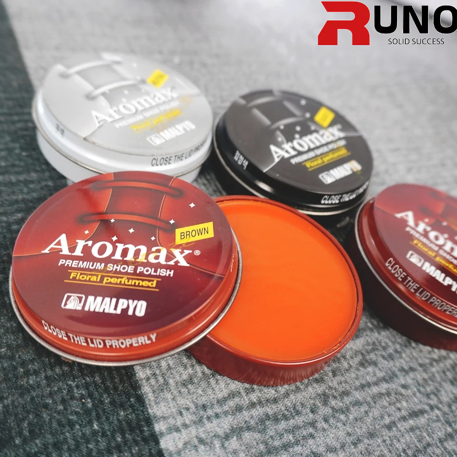 Xi đánh giày Aromax Hàn Quốc cao cấp chính hãng, xi sáp thơm bảo vệ da giày bền đẹp đủ màu (đen,nâu,