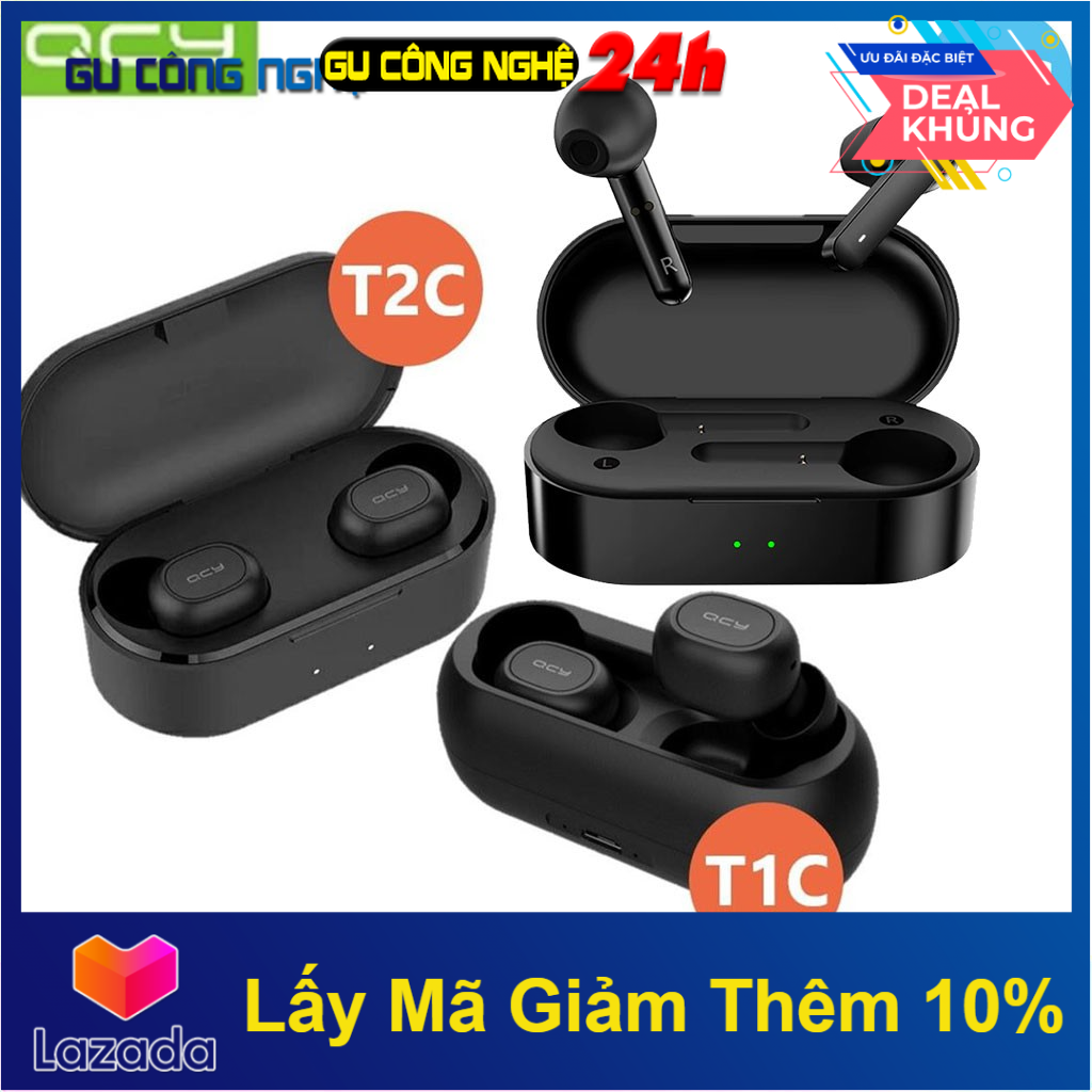 Tai Nghe Bluetooth-Tai Nghe Thể Thao Qcy T1C/Qcy T2C/Qcy T3/Qcy T5/QCY T12