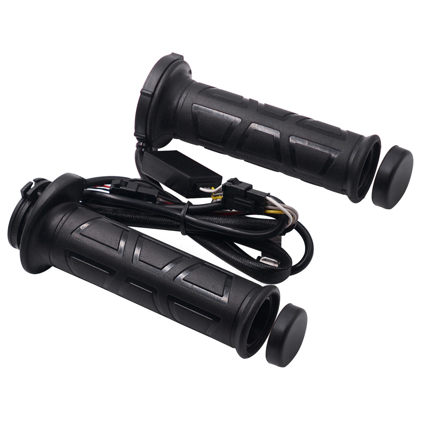 Motorcycle ATV Scooter Heated Grips Handlebar Warmer Muffs Sleeves 12V with Switch to Control Temperature for 22mm Handlebar