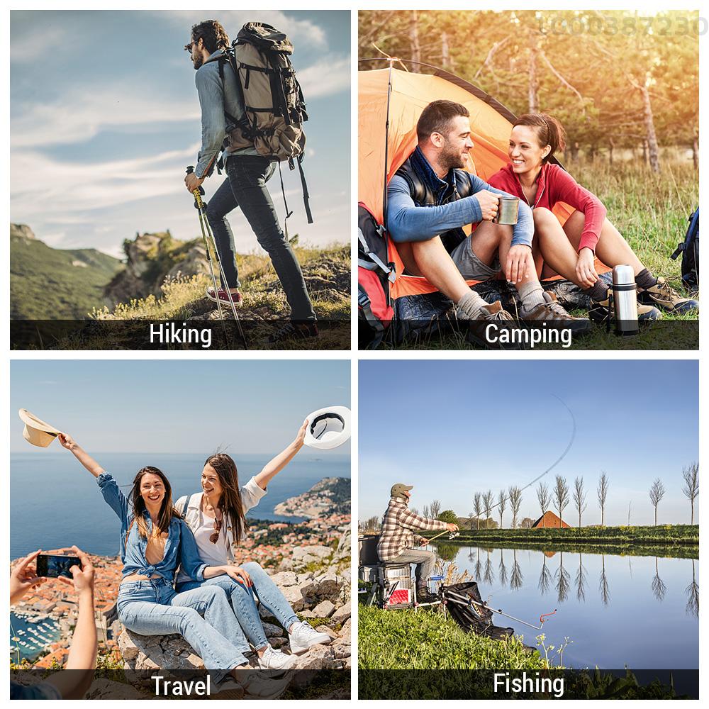 【100% Authentic】Lixada 5-8 People Tipi Hot Tent with Stove Jack Camping Pyramid Teepee Tent for Camping Backpacking Hiking · v25