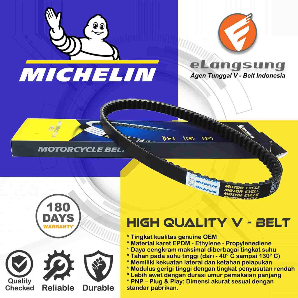 Michelin Van Belt Beat Scoopy Spacy Karbu KVY - eLangsung Harga 104,500 rupiah*Gratis Ongkir