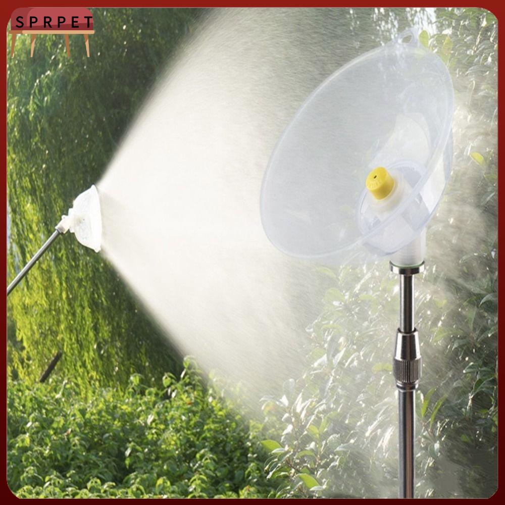 SPRPET 2Pcs Nhựa Vòi phun vườn Transprent Chống gió Máy phun thuốc trừ sâu cao áp Bền Vòi phun tưới Dụng cụ làm vườn