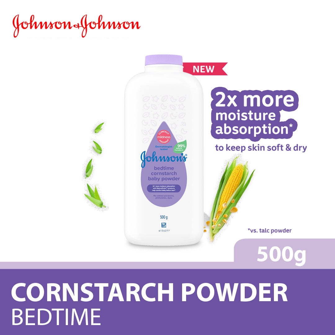 Johnsons Baby Bedtime Cornstarch Powder 500g