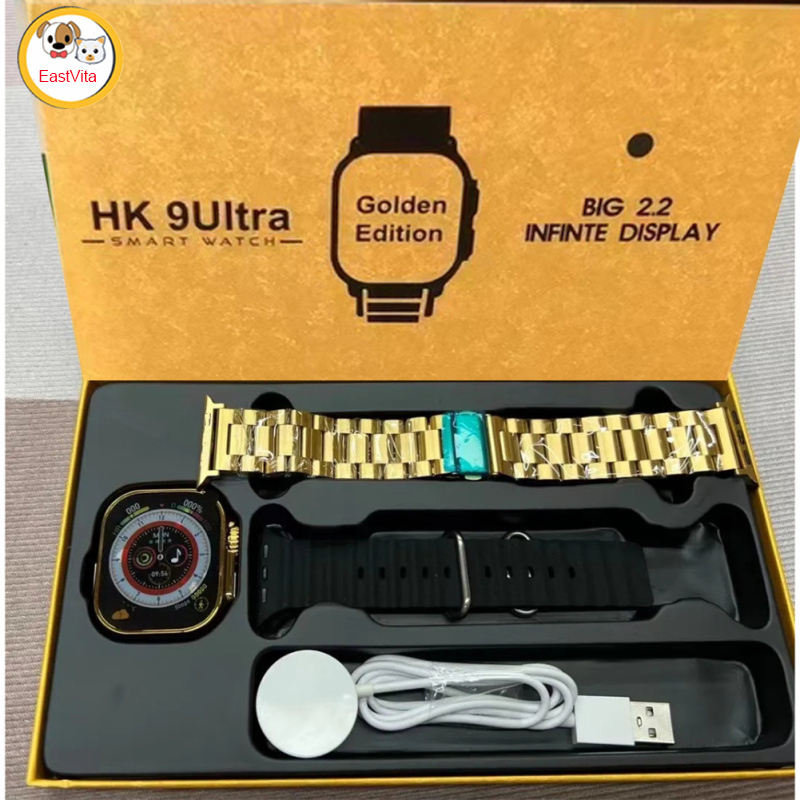 HK9 Ultra Smart Watch Make/Answer Calling IP67 Waterproof Heart Rate Blood Glucose Blood Oxygen Sleeping Monitor Fitness Tracker Smartwatch With 2.2 Inches Screen For Phones Tablet Laptop ราคา 361 บาท*ส่งฟรี