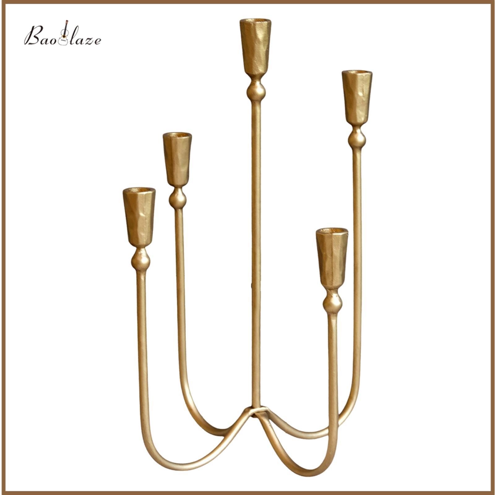 5 Head Candle Holder Candles Stand Decoration Wedding Gift Versatile Decorative Ornament Metal Candlestick for Anniversary ราคา 2,899 บาท*ส่งฟรี
