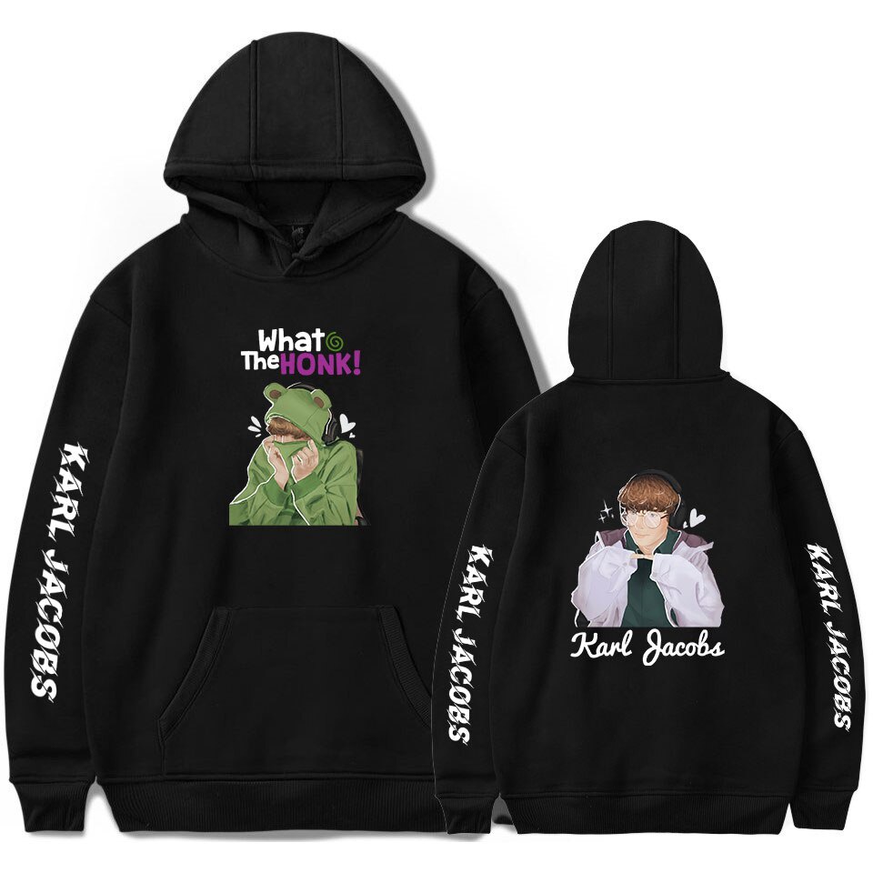 Áo Hoodie 2D Họa Tiết Hoạt Hình Karl Jacobs Merch Dream Team Smp Y2K Phổ Biến Karl Jacobs