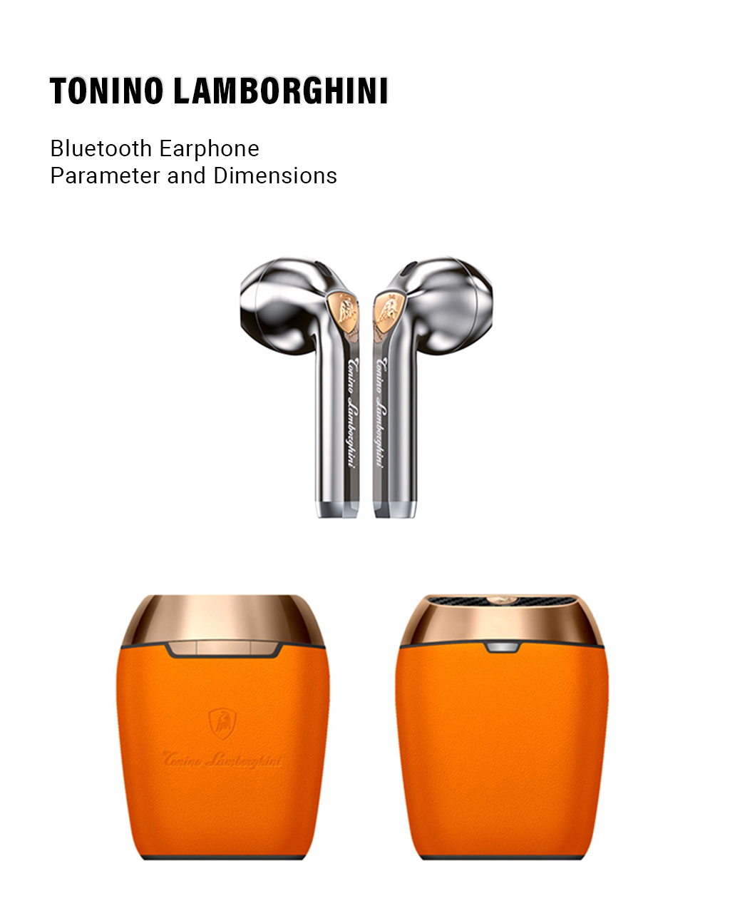 TONINO LAMBORGHINI TL69 Luxury Bluetooth Earphones – ENC Noise