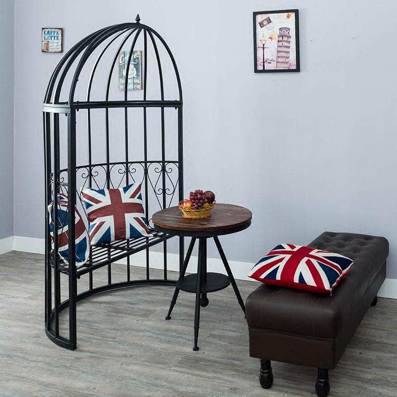 Creative Iron Art Large Outdoor Birdcage Wing Chair Couples Courtyard Seat Cafe Birdcage Card Slot Outdoor Tables And Chairs