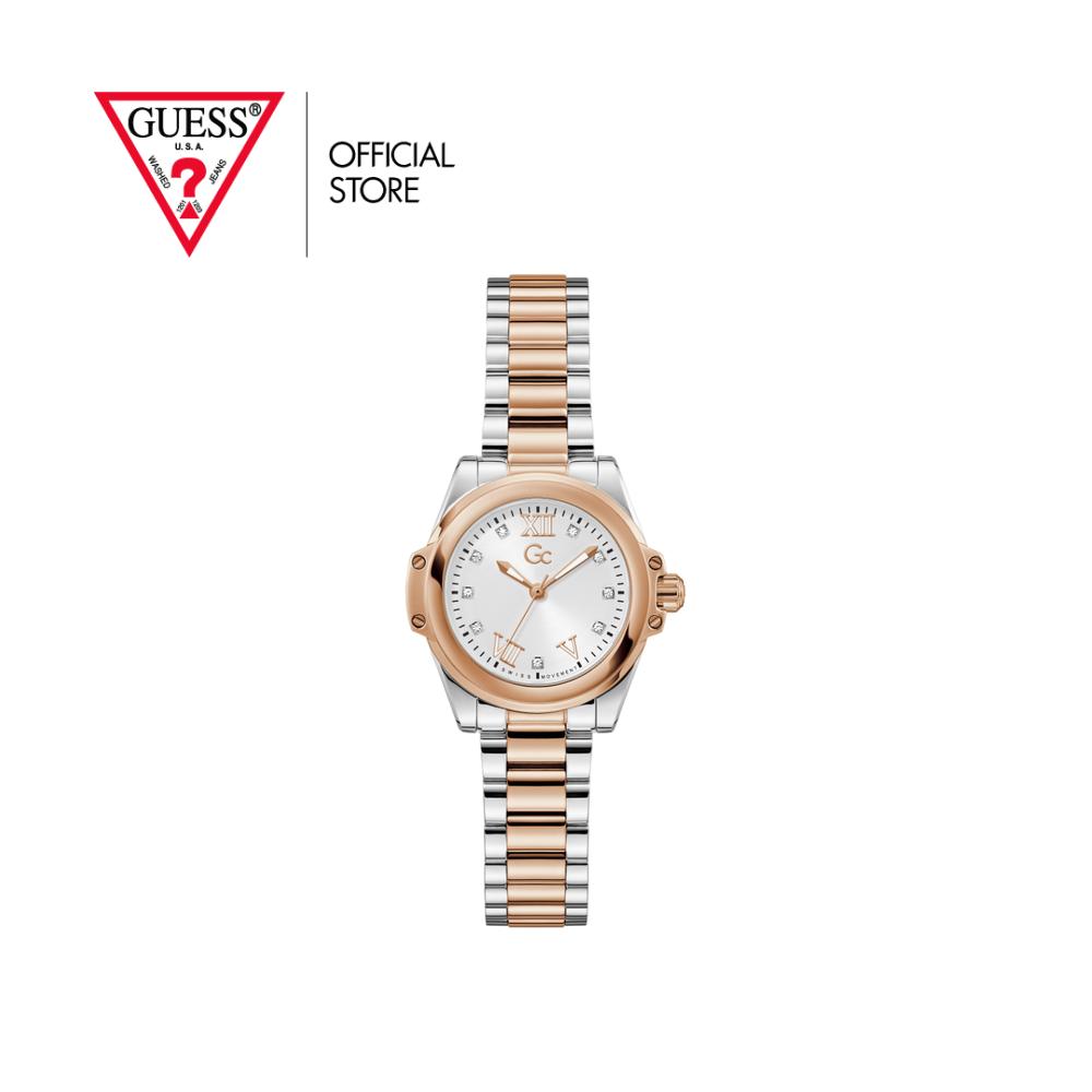 GUESS นาฬิกาข้อมือ รุ่น Gc Bolt Lady Mini Z58001L1 สีเงินและโรสโกลด์ ราคา 9,950 บาท*ส่งฟรี