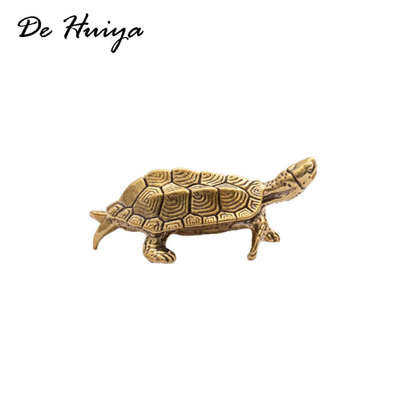 DEHUIYA Tianyuanaaa ย้อนยุคเต่าทองแดงบิชอปตารางที่เป็นของแข็งสิ่งประดิษฐ์เต่าขนาดเล็กบิชอปยัง ราคา 37 บาท*ส่งฟรี
