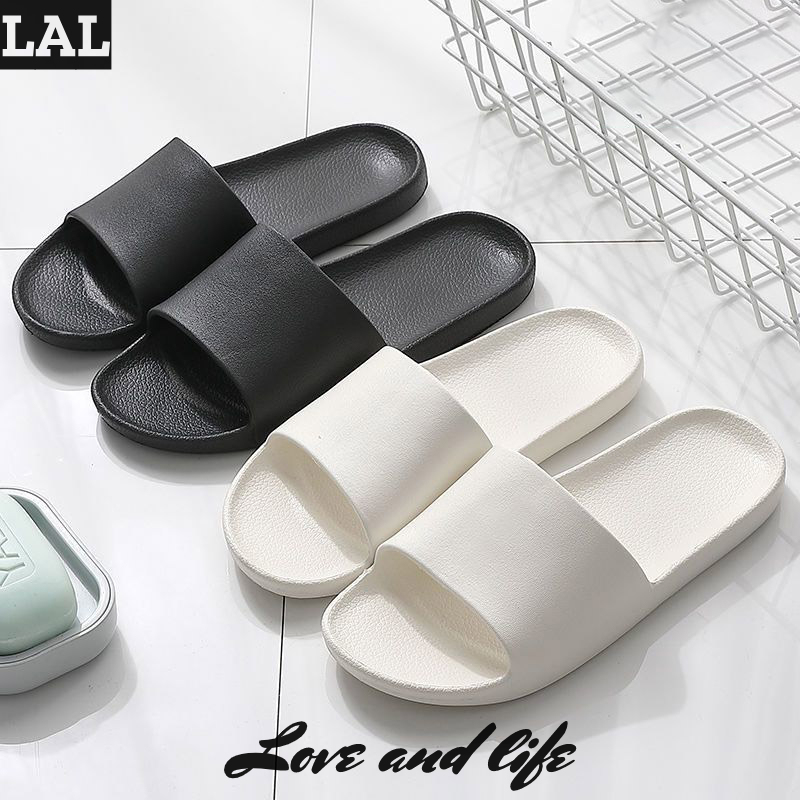LAL Bathroom cool slippers bath non-slip eva deodorant home slippers ราคา 88 บาท*ส่งฟรี