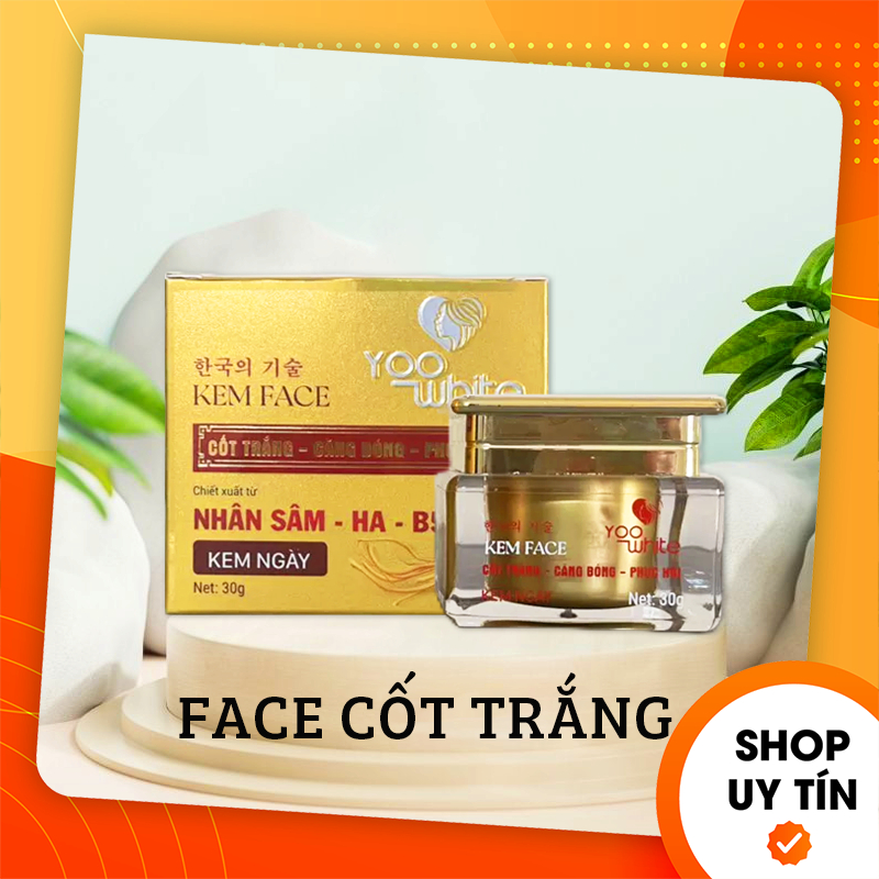 Kem face cốt trắng nhân sâm yoo white ban ngày