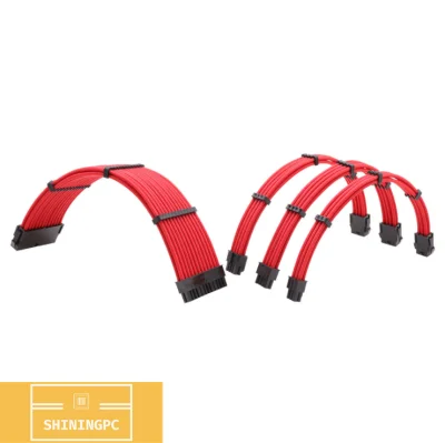PSU Extension Customize Sleeve Cables Red