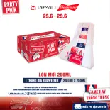 Thùng 24 Lon Bia Budweiser PartyPack Chính Hãng (250ml/lon)