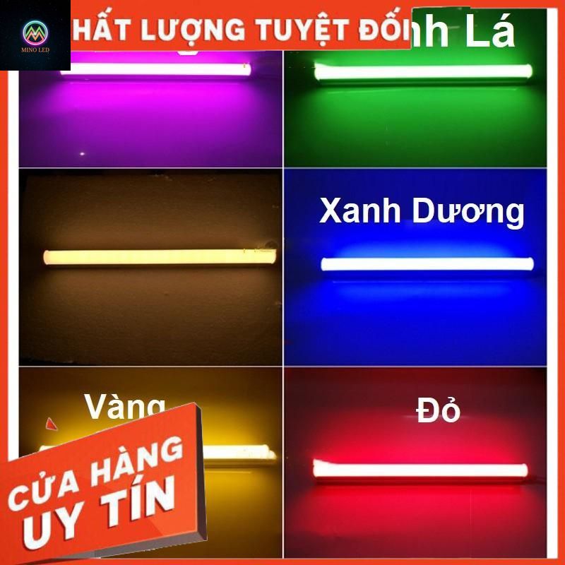 đèn tuýp led liền máng T5 120cm 90cm 60cm 30cm ánh sáng trắng vàng xanh lá xanh dương. Chuyên hắt trần, bể cá, tủ bếp..