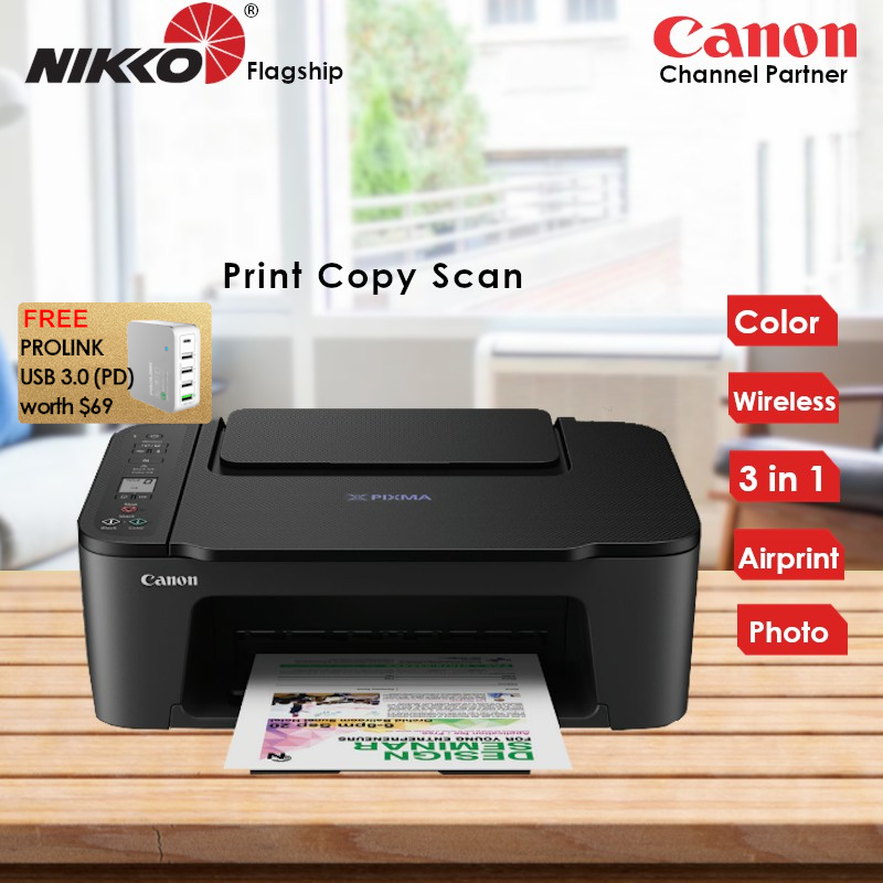 [Local Warranty] Canon PIXMA TS3470 All-In-One Wireless for Low-Cost Printing TS 3470 TS-3470 Singapore