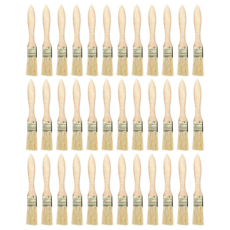 (JFTU) 36 Pack of 1 Inch (24mm) Paint Brushes and Chip Paint Brushes for Paint Stains Varnishes Glues and