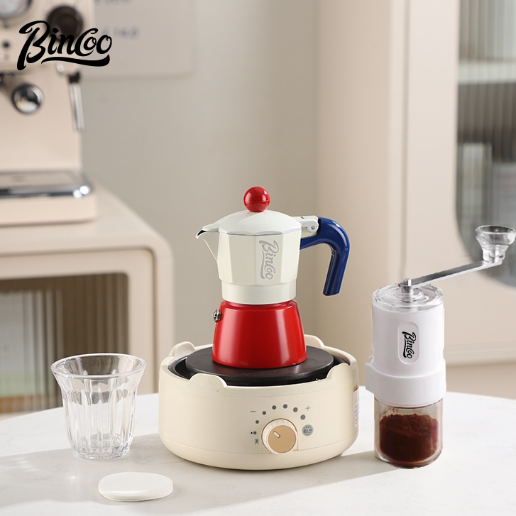 Bincoo Moka Pot Set with Stove Home Single Valve Espresso Pot Small Mini Coffee Pot Set ราคา 1,588 บาท*ส่งฟรี