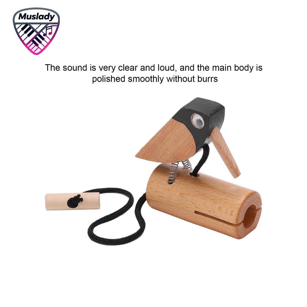 Muslady Woodpecker Decoy Beech Wood Non‑Toxic No Smell Portable Woodpeckers Sculpture for Gift ราคา 198 บาท*ส่งฟรี