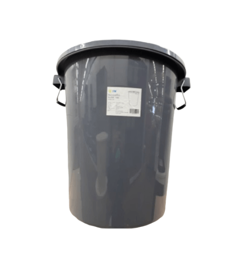 Global House GOME ถังน้ำกลมฝาล็อค 65 ลิตร ขนาด 49.5x49.5x53.5 ซม. สีเทา รับประกันของเเท้! ราคา 383 บาท*ส่งฟรี