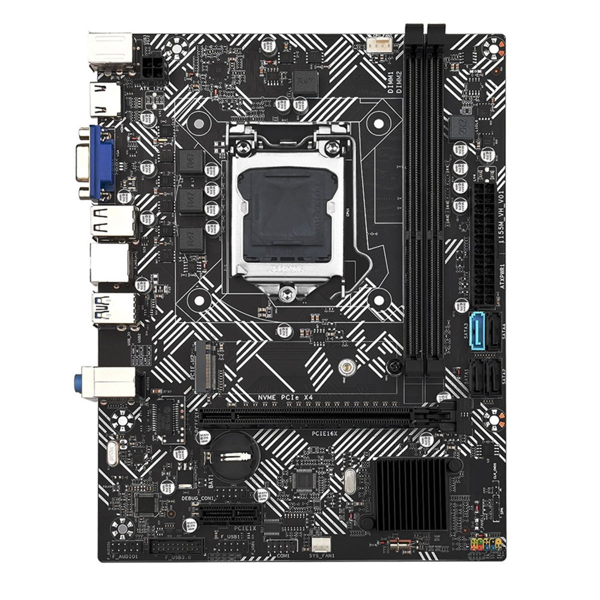 -b75m- motherboard lga1155 2xddr3 slot support up to 16g gigabit ethernet m.2 nvme vga hd motherboard durable easy install easy to use