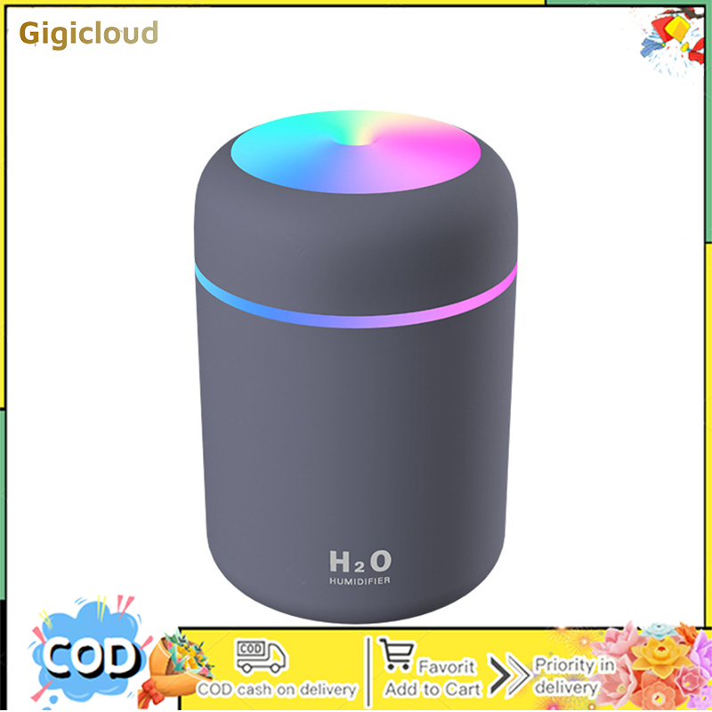 Mini Humidifier Personal Desktop Humidifier 300ml Volume 2 Mist Modes Super Quiet USB Power Supply H