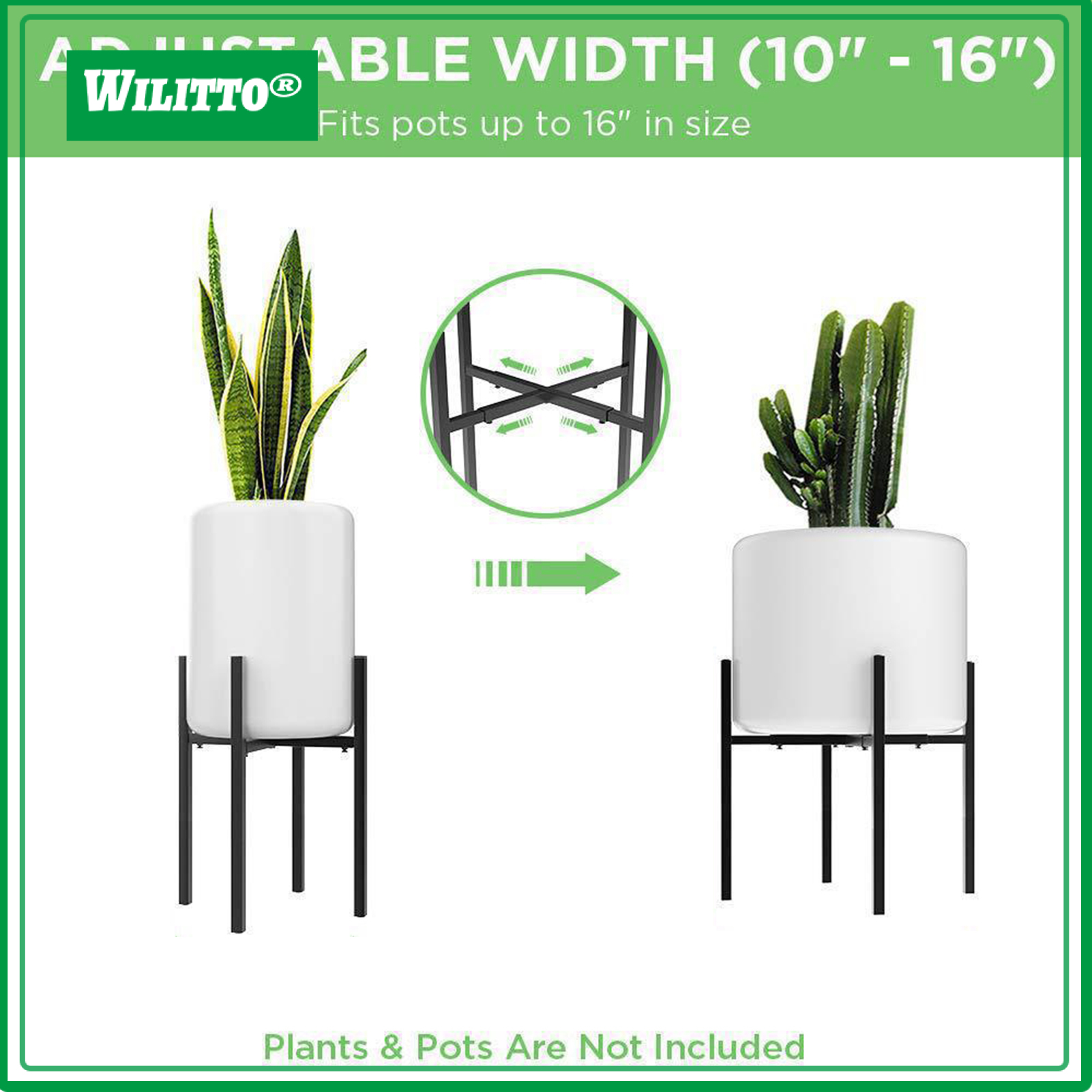 Potted Plant Holder Good Load Bearing Height Adjustable Retractable Design Balcony Living Room Succulent Greens Flower Stand Garden Supply ราคา 1,087 บาท*ส่งฟรี