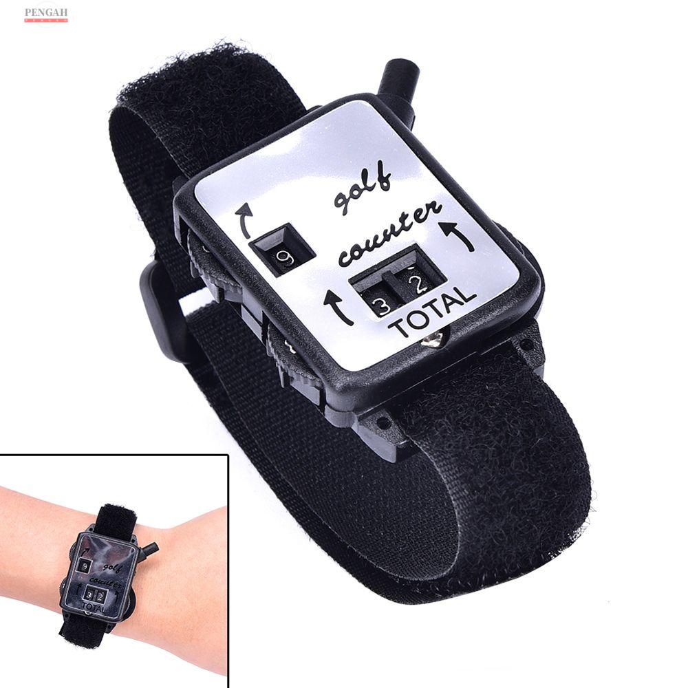 PENGA 1PC Đen Dây đeo cổ tay Golf Phụ Kiện Nhựa Putt Shot Counter Golf Điểm Truy Cập Golf Đột Quỵ Truy Cập Scoring KEEPER Mini Xem Scorers