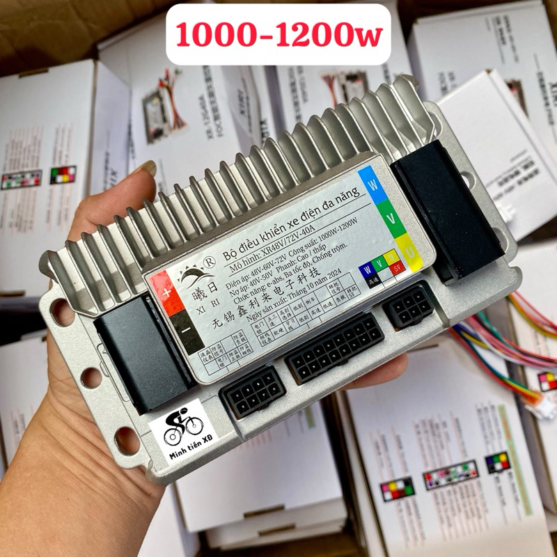 Ic gang đúc 1200w-1500w XIRI 48/60/72v 15 sò đã mở max tua