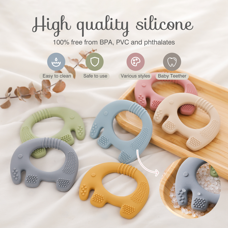 Mamimami nhà một phong cách mới nhất bé kẹo cao su silicone elephant kẹo cao su thích hợp cho sử dụng thường nhật bởi trẻ sơ sinh 100% miễn phí của bisphenol một 100% dùng cho thực phẩm silicone với sự an tâm cho trẻ sơ sinh để nhai quà tặng trẻ sơ sinh