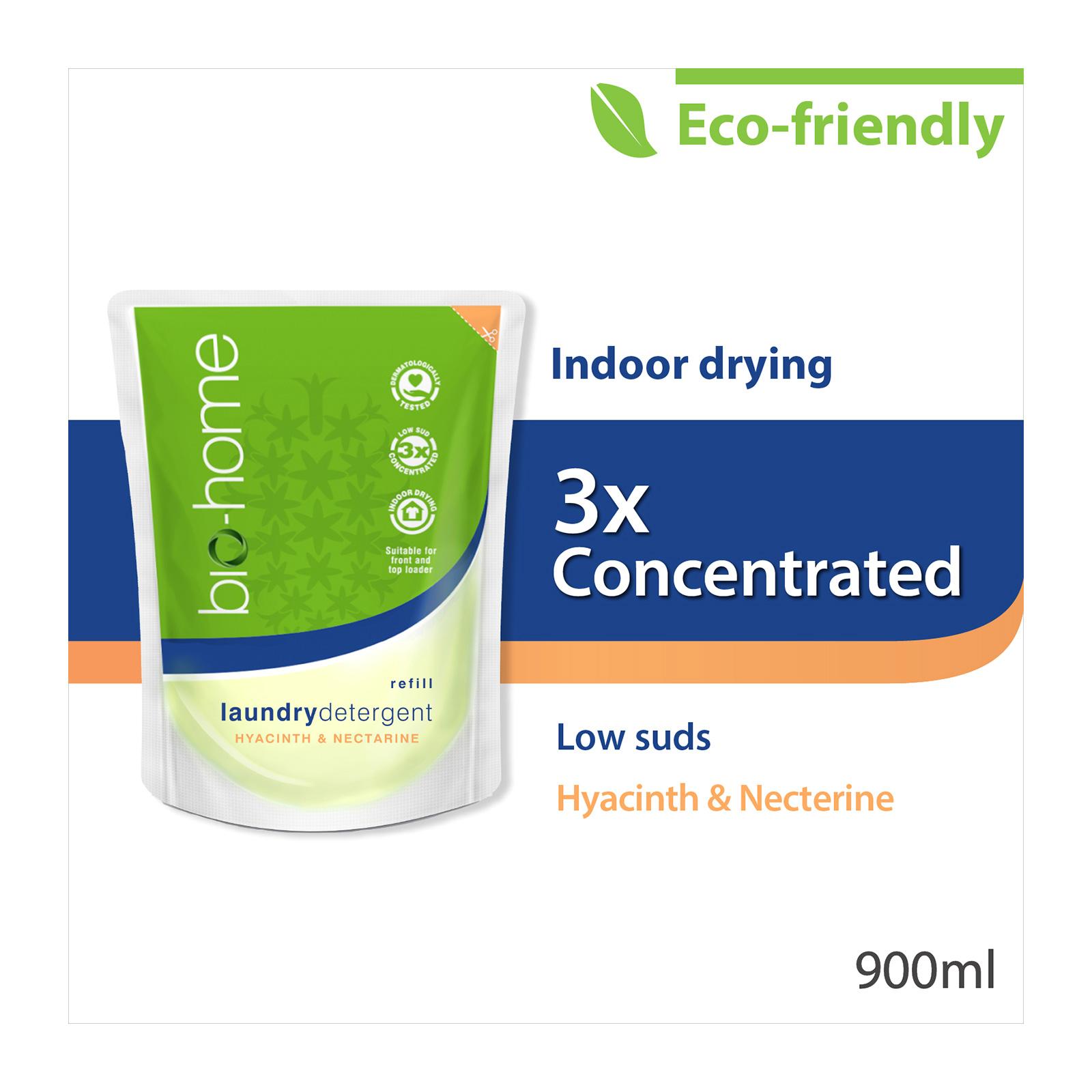 Bio-Home Laundry Liquid Refill Pack 900ML - Hyacinth & Nectarine